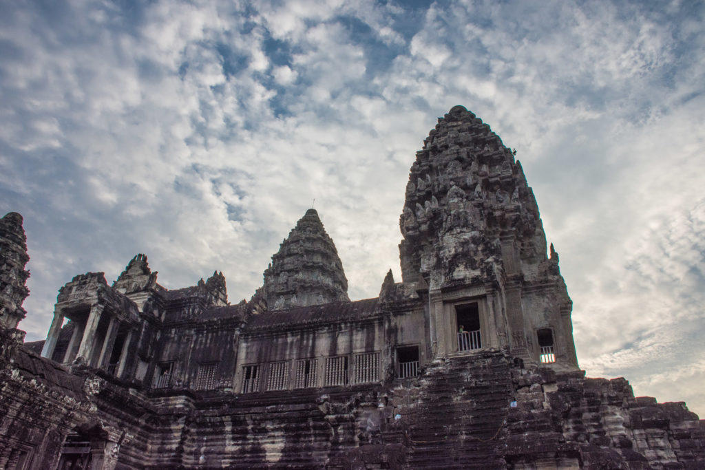 Angkor, Angkor Wat, Cambodia, building, cloud, sky, temple, tower, weather