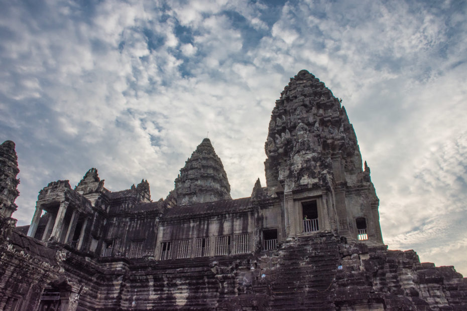 Angkor, Angkor Wat, Cambodia, building, cloud, sky, temple, tower, weather