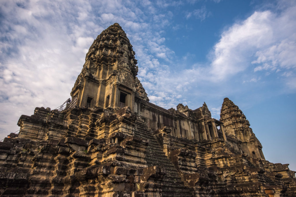 Angkor, Angkor Wat, Cambodia, building, cloud, sky, temple, tower, weather