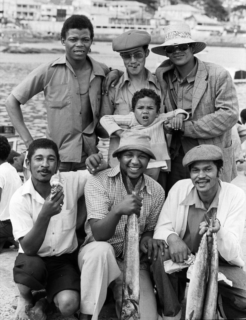 People, black & white, fish, fishermen, monochrome, portrait, snoek