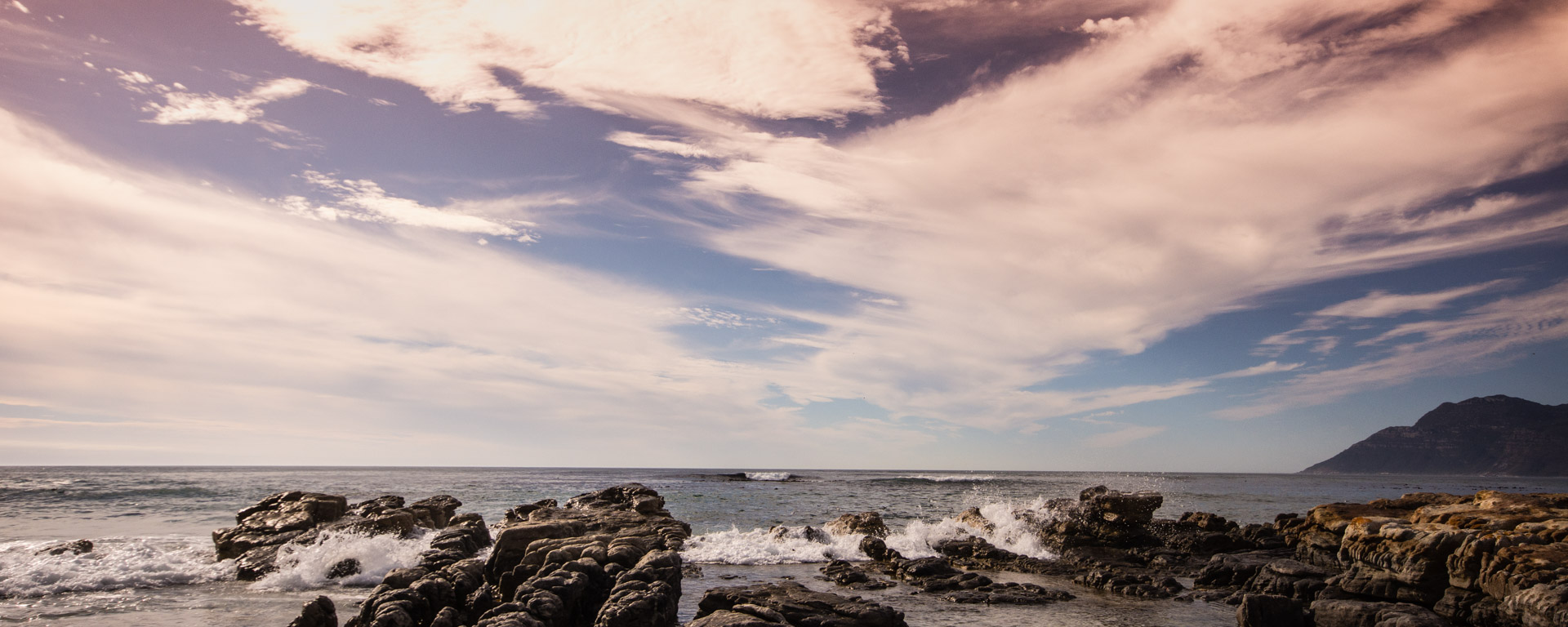 Kommetjie, Long Beach, cloud, gradient, orange, rock, sea, seascape, sky, weather