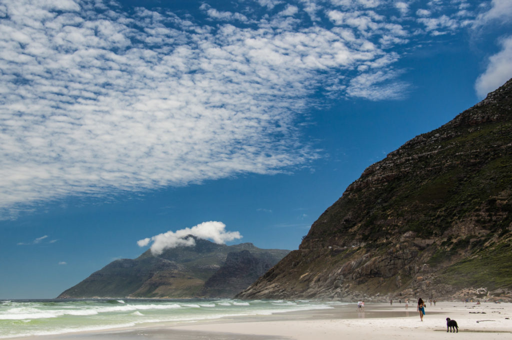 Noordhoek, beach, cloud, mountain, sea, seascape, weather
