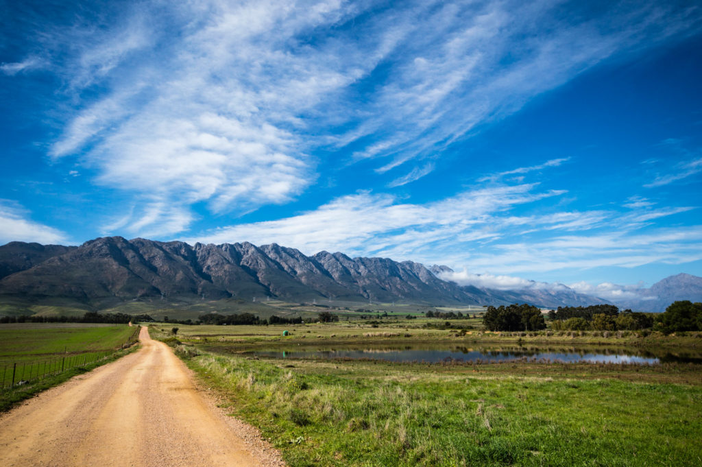 Tulbagh, cloud, dam, dirt road, landscape, mountain, pond, road, sky, water, weather