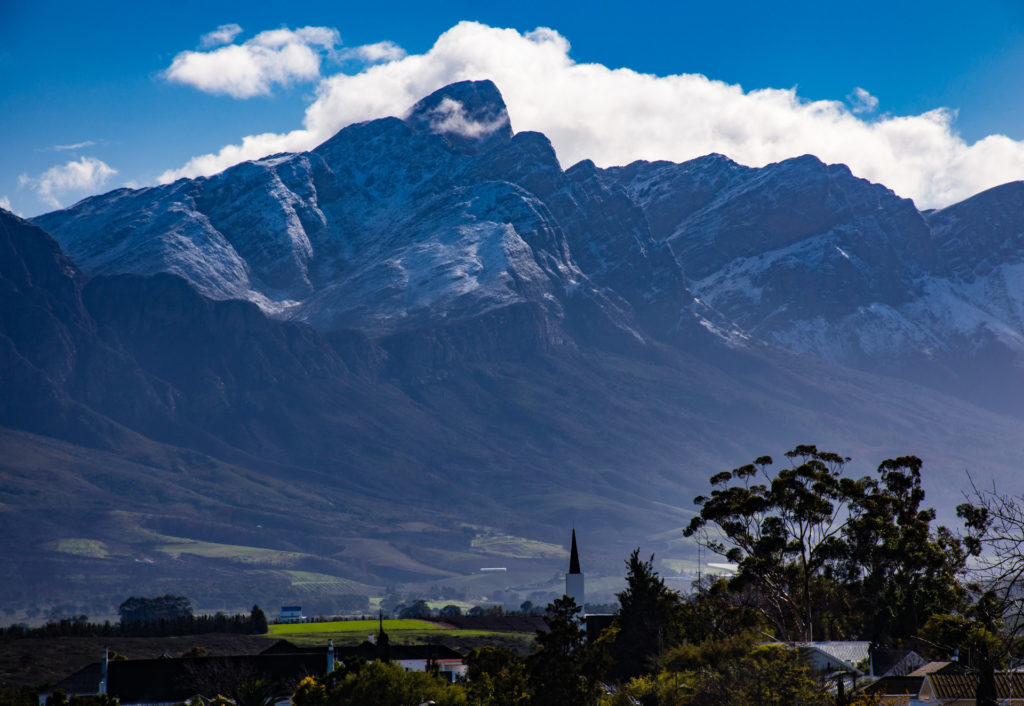 Tulbagh, landscape, mountain, snow, tree, weather