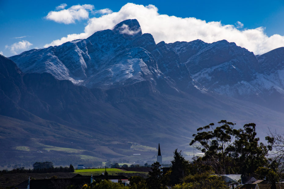 Tulbagh, landscape, mountain, snow, tree, weather
