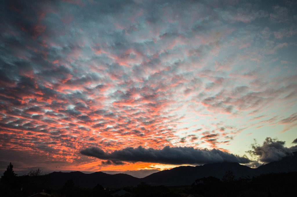 Tulbagh, cloud, landscape, sunset, weather