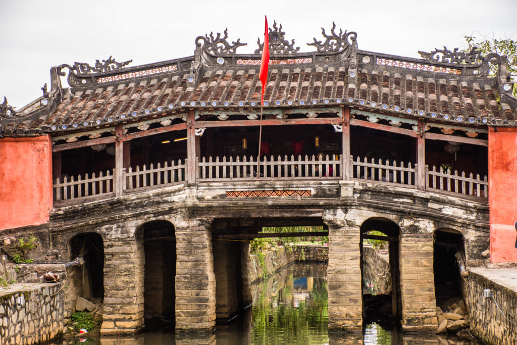 Hoi An, Japanese bridge, Vietnam, building, river, water