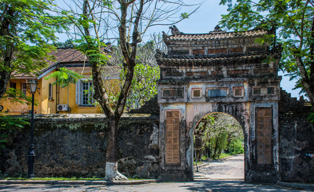 Citadel, Hue, Imperial City, Vietnam, building, french, gate, house, shutter