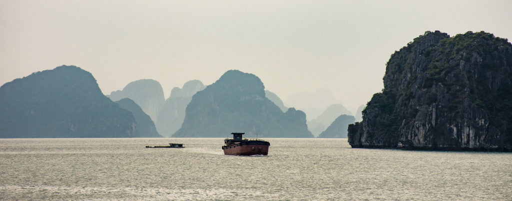 Halong Bay, Vietnam, karst, sea, sea stack, seascape