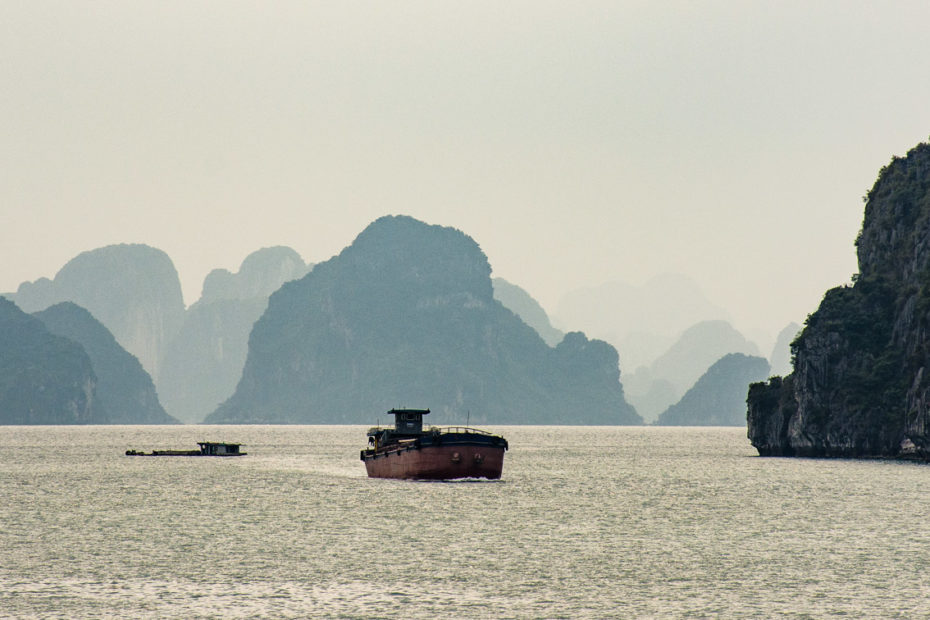 Halong Bay, Vietnam, karst, sea, sea stack, seascape
